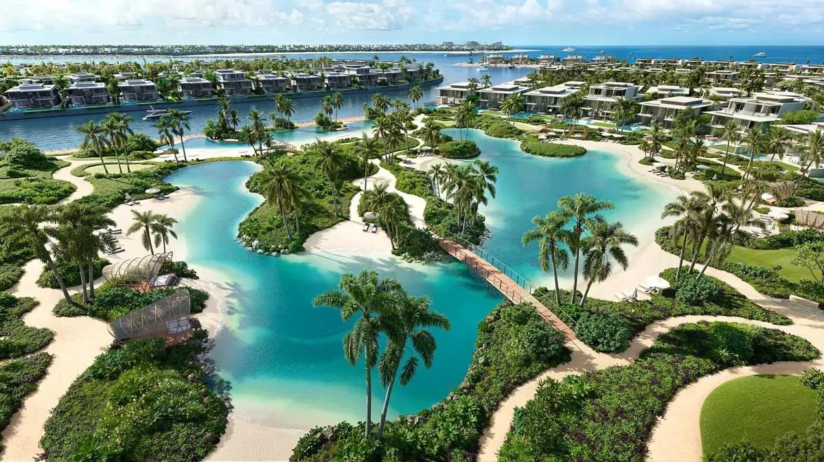 Bay Estate lagoons on Dubai Islands by Nakheel