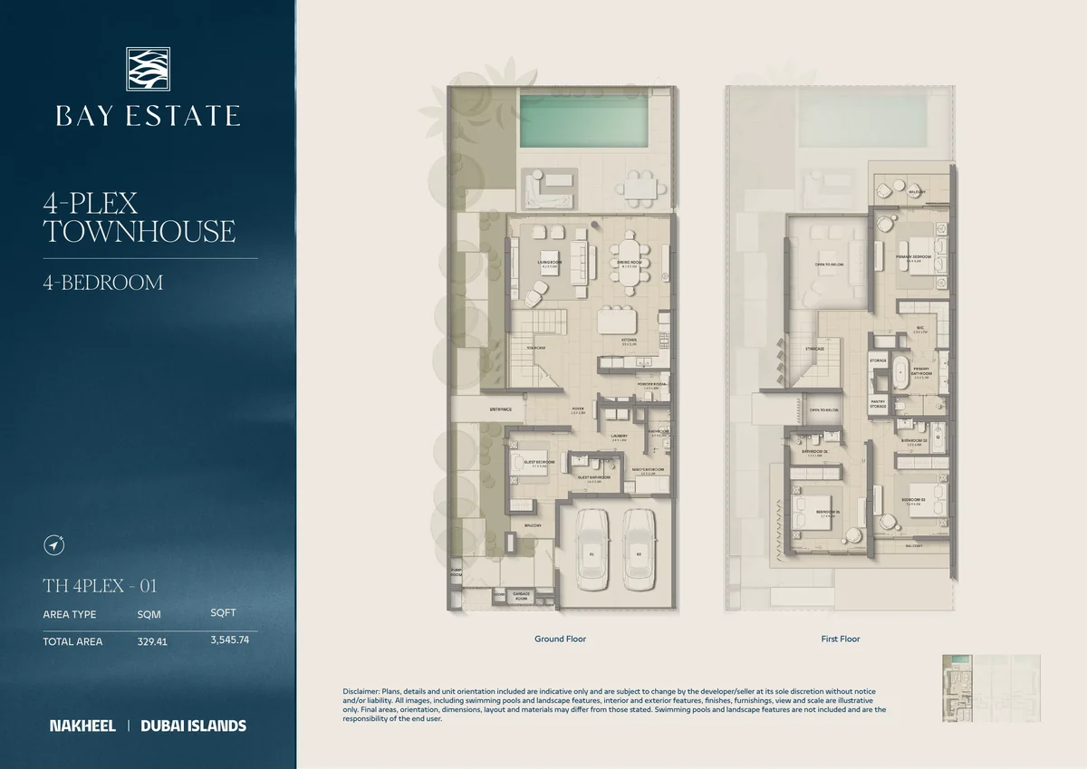 TH 4PLEX-01 4-plex floor plan