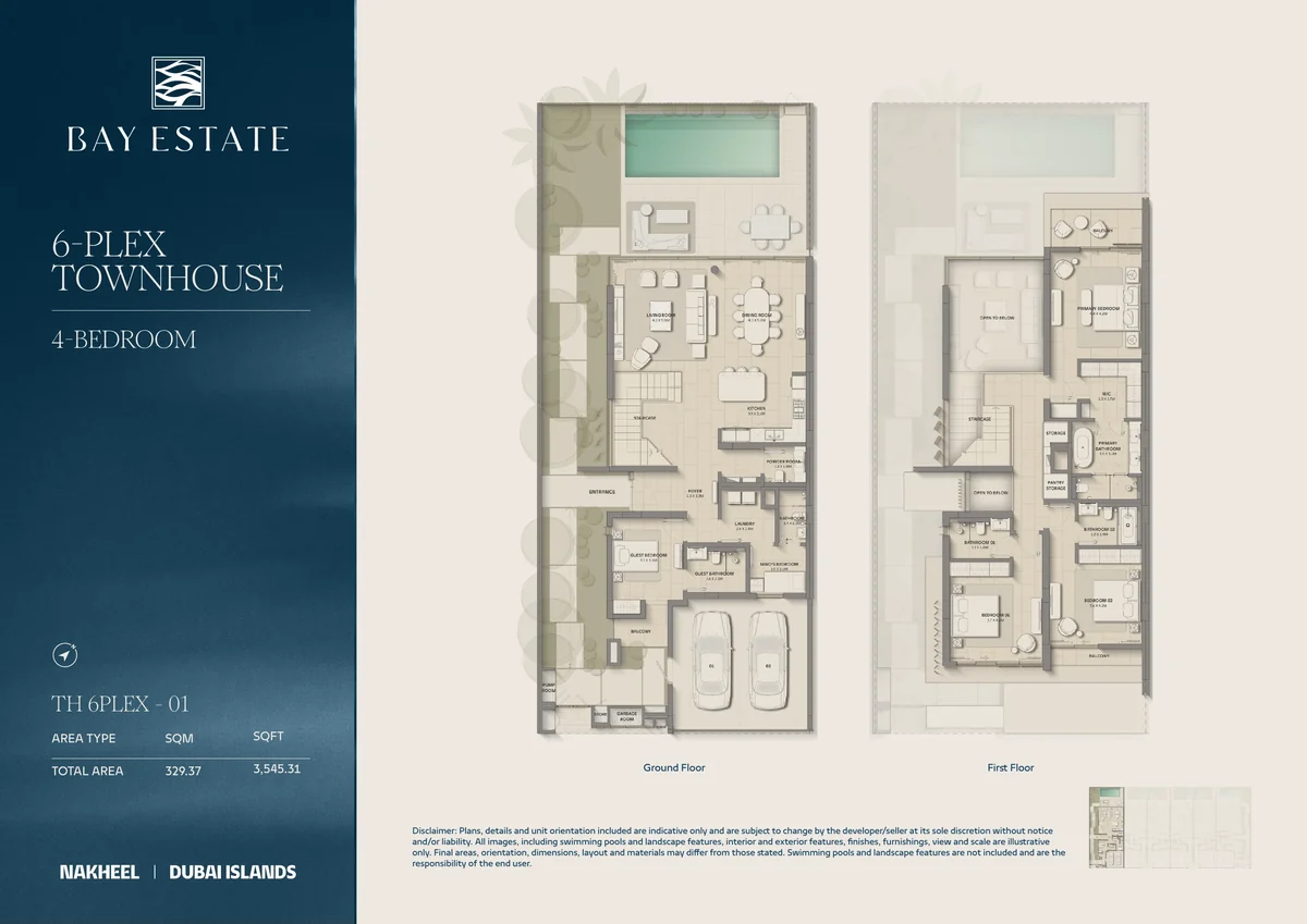 TH 6PLEX-01 6-plex floor plan