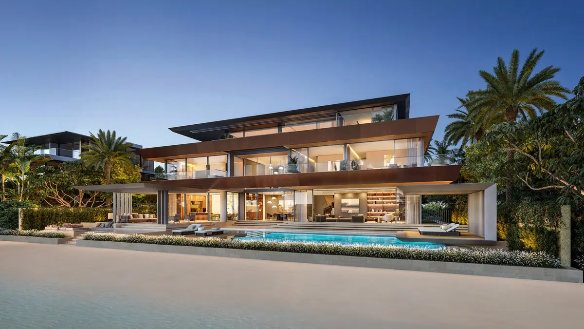 Villa Amber Reef from the beach