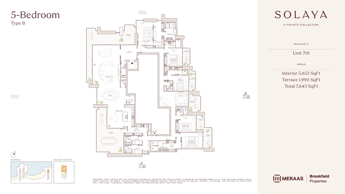 Solaya 5 bedroom Type B floor plan