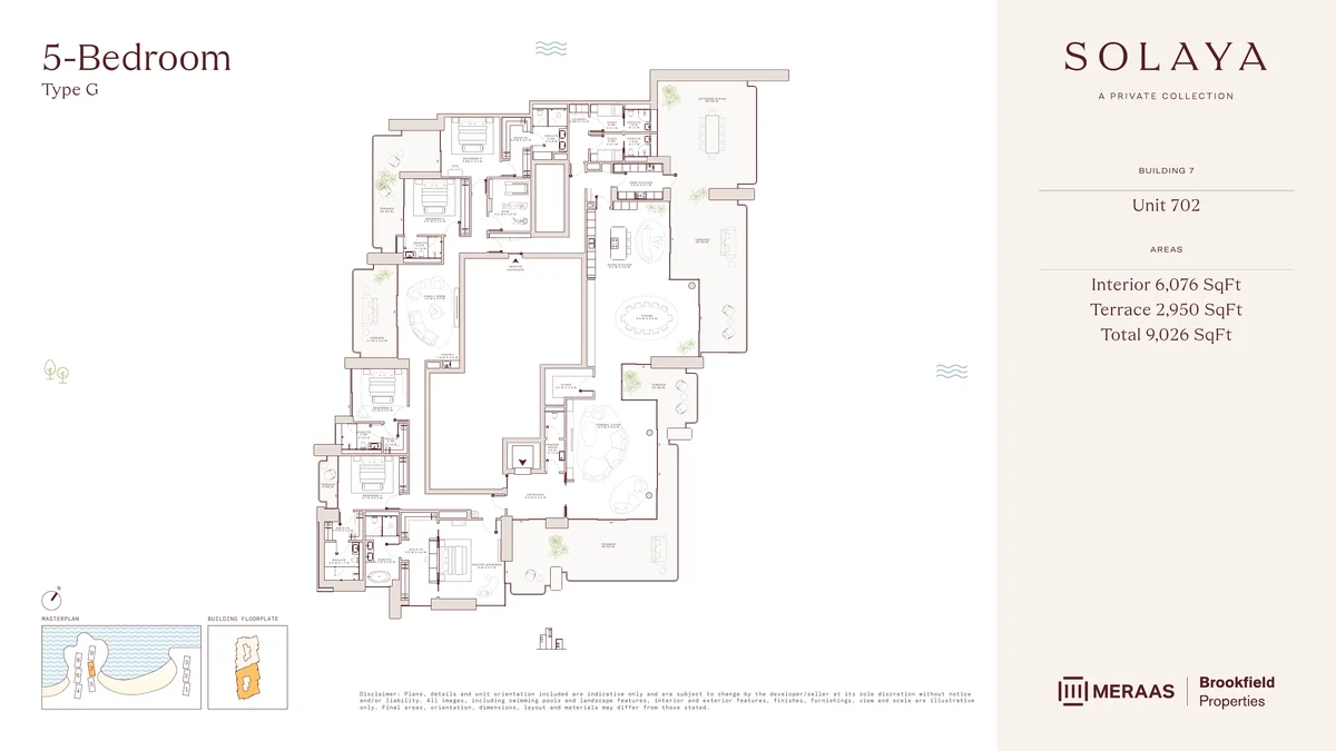 Solaya 5 bedroom Type G floor plan