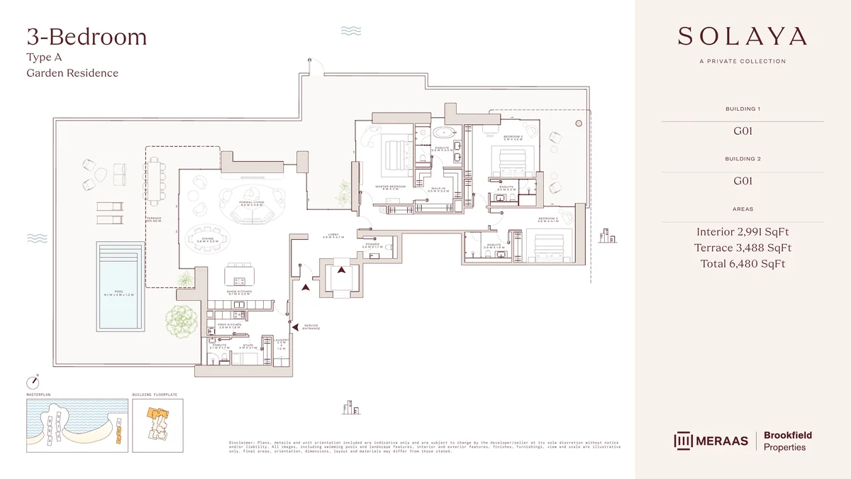 Solaya garden house Type A floor plan
