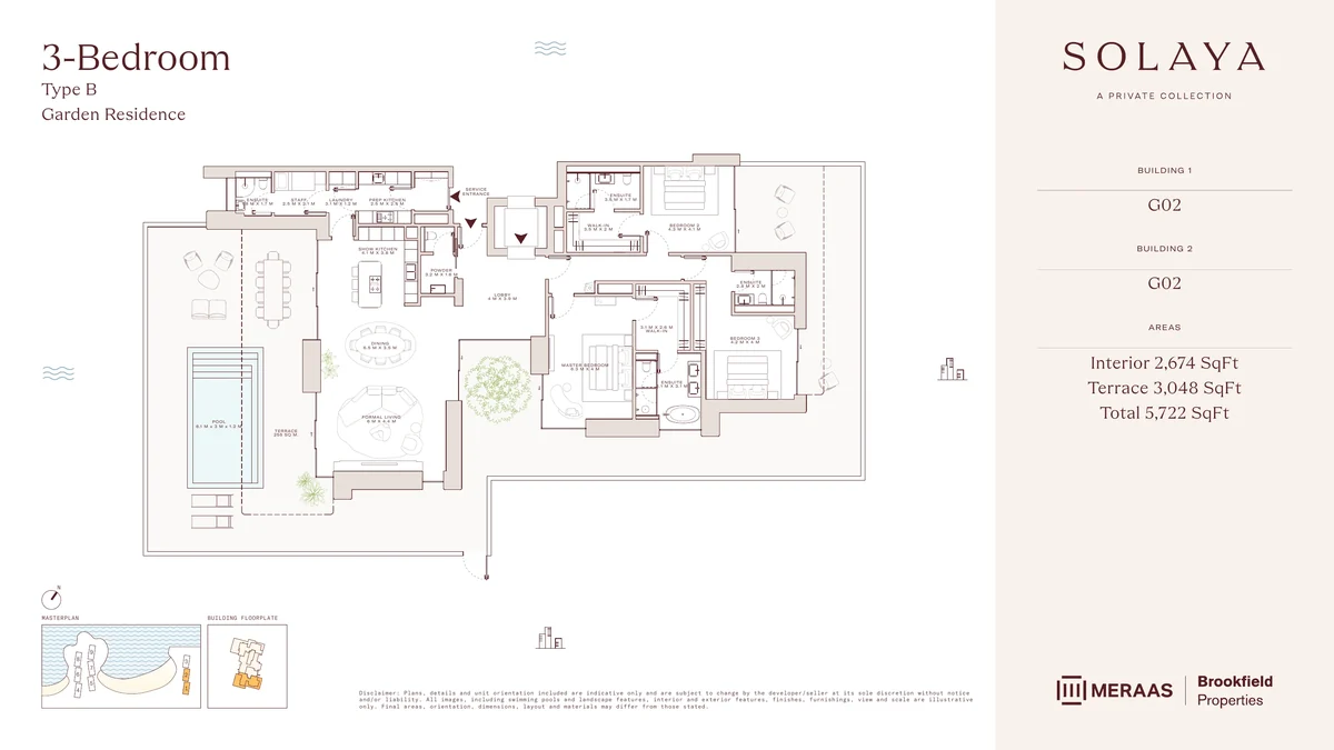 Solaya garden house Type B floor plan