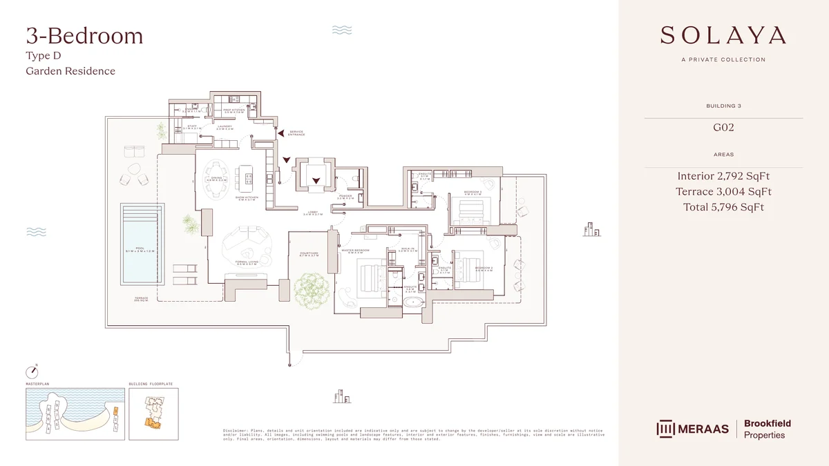Solaya garden house Type D floor plan