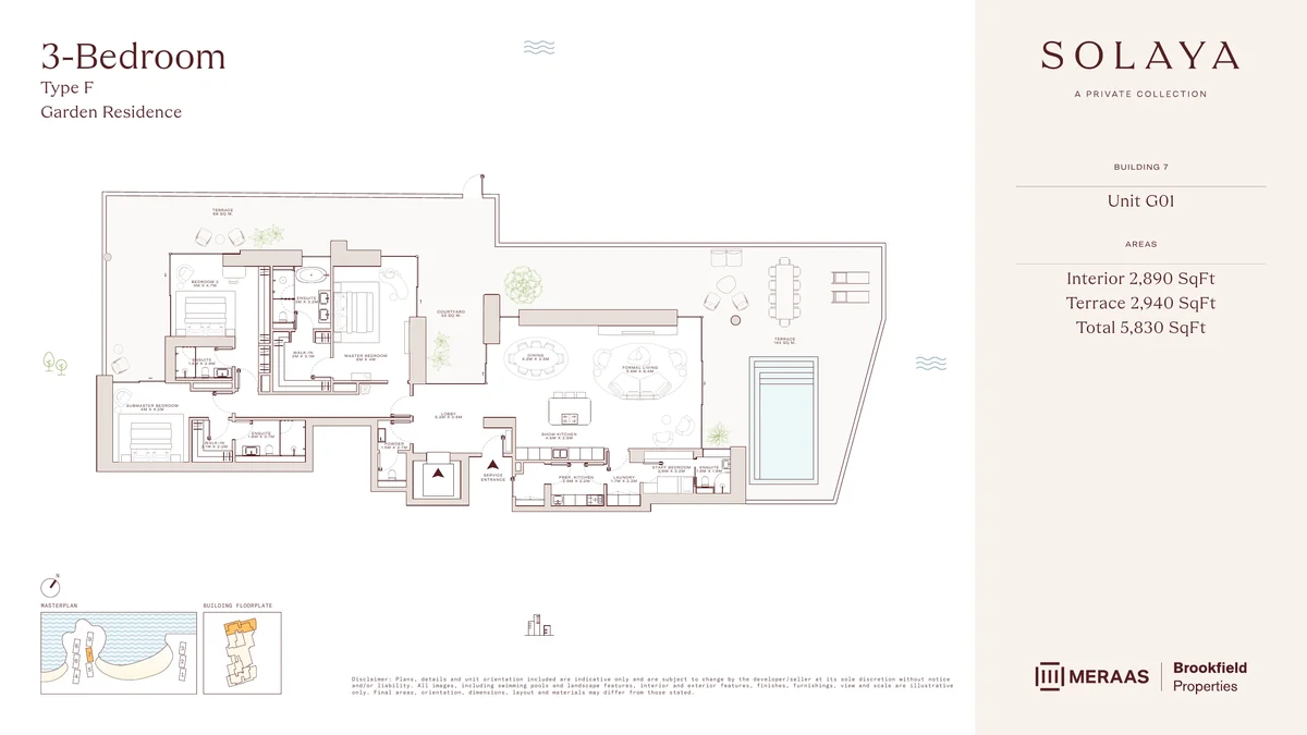 Solaya garden house Type F floor plan