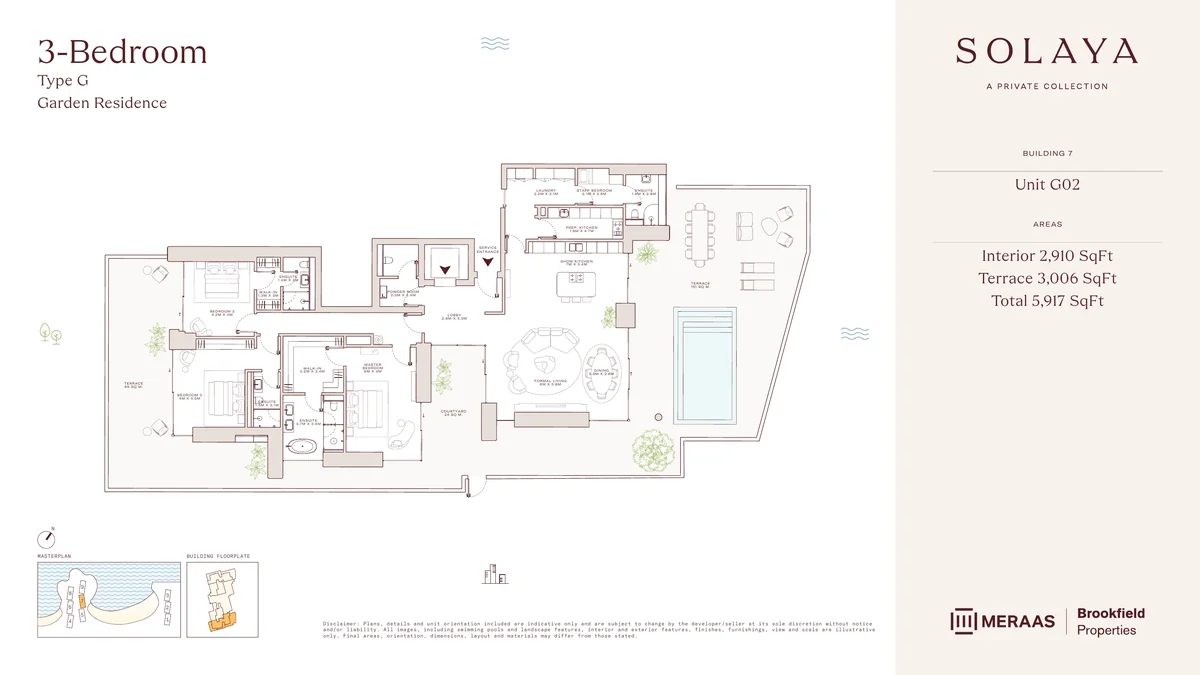 Solaya garden house Type G floor plan